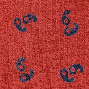 1940s 1950s VINTAGE RED WOOL TIE ~ VICTORIA of ENGLAND ~ SPACE AGE DOO WOP ~ 48"